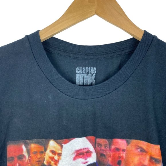 Graphic Ink Unisex Black Friends Chandler Bing Graphic T Shirt US XL - Picture 4 of 5